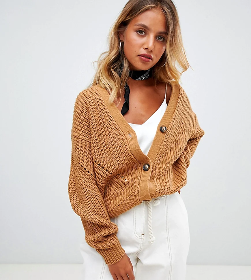 Кардиган оверсайз короткий с пуговицами