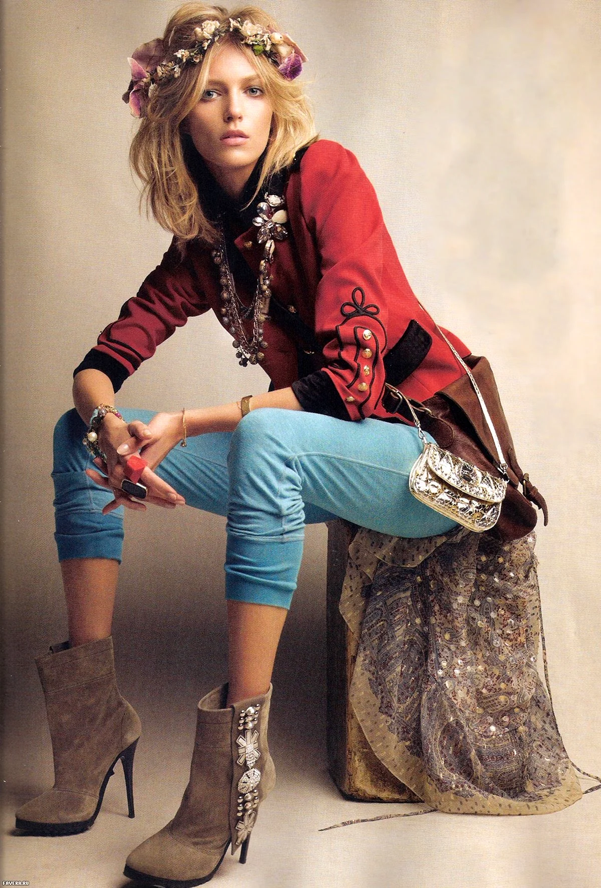 Fashion editorial Vogue бохо