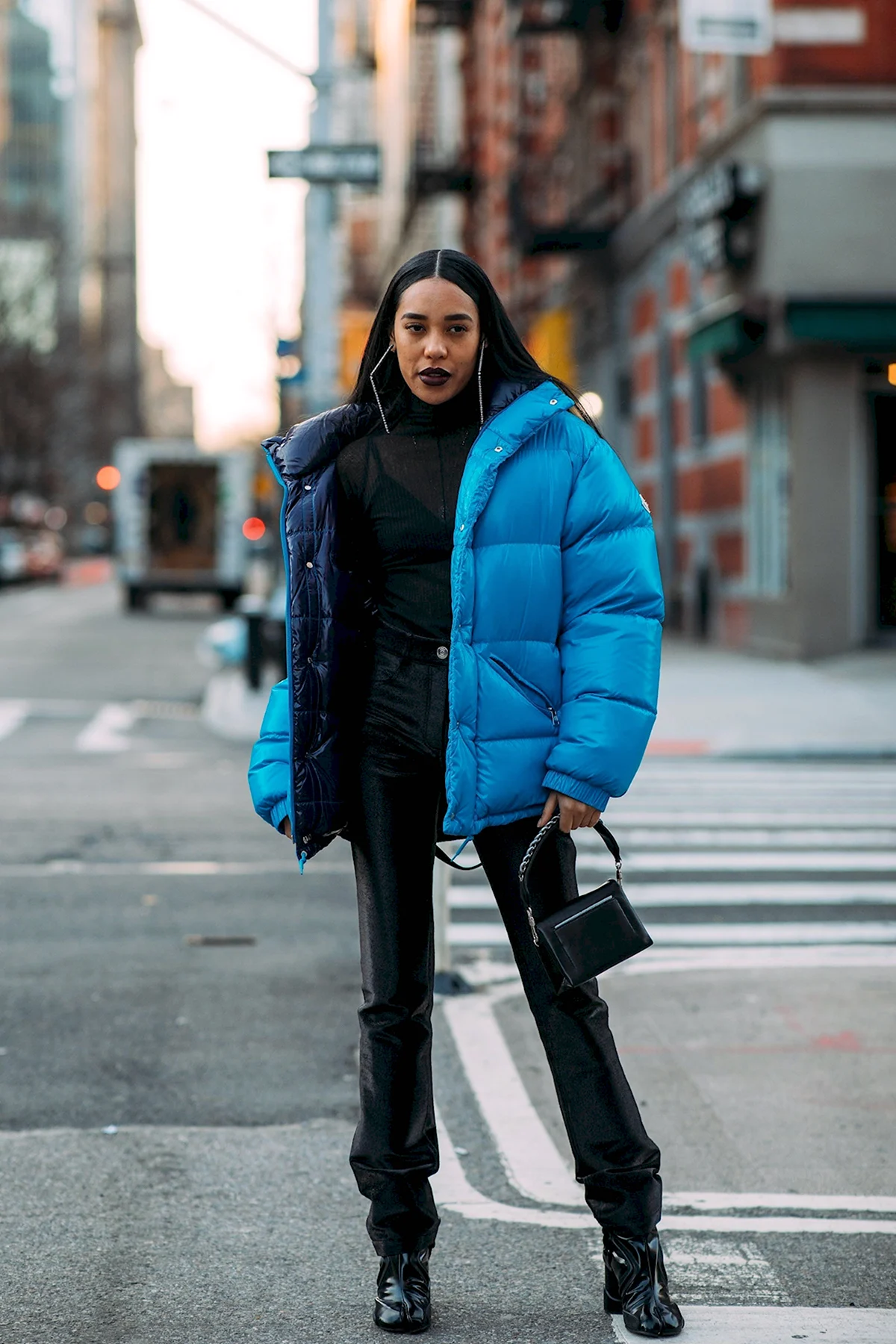 Пуховик оверсайз стрит стайл 2020