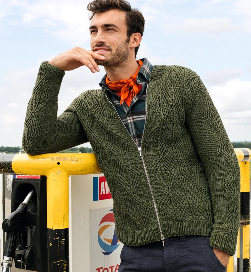 Вязанье Верена жакет мужской