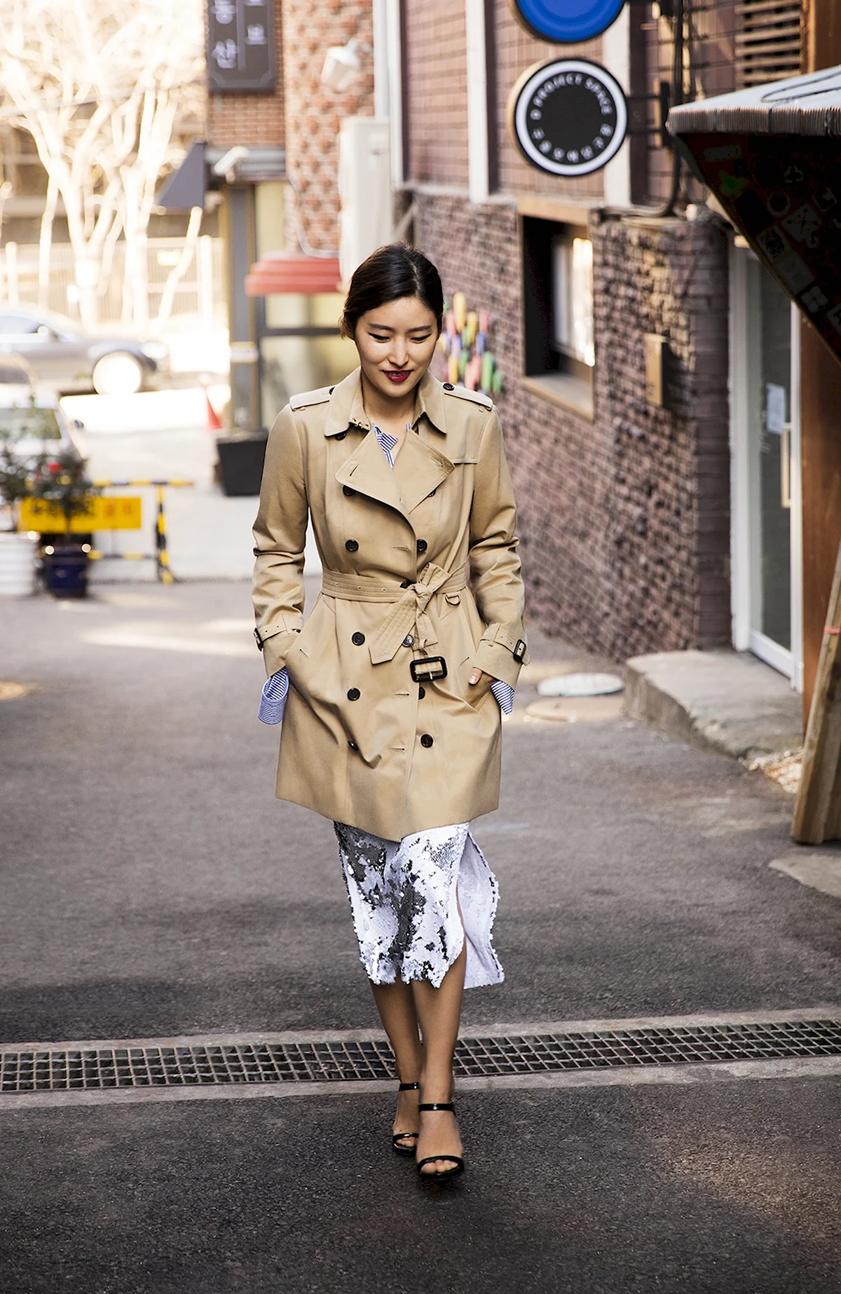 Тренч Burberry streetstyle Классик