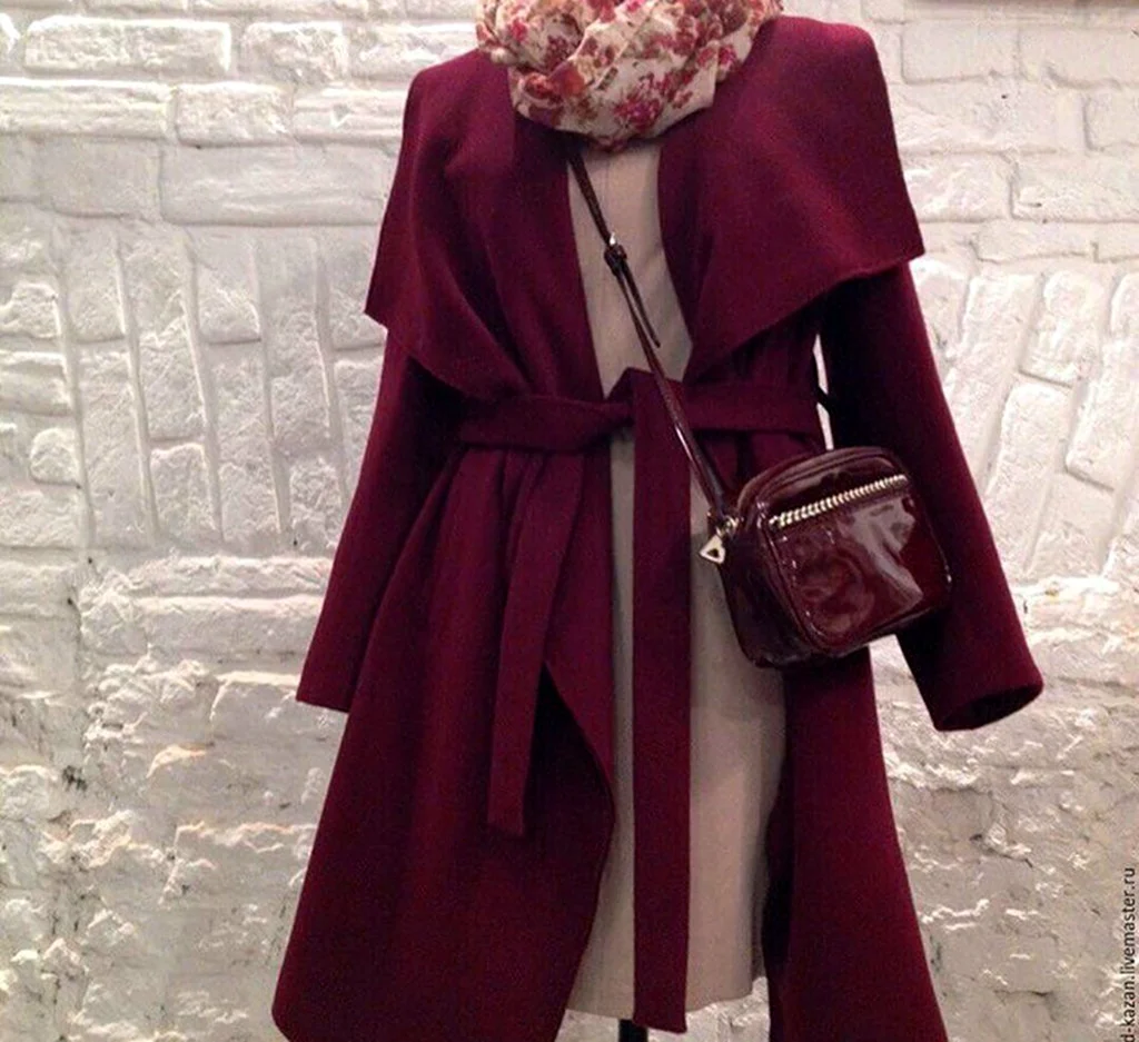 Viar collection пальто бордовое