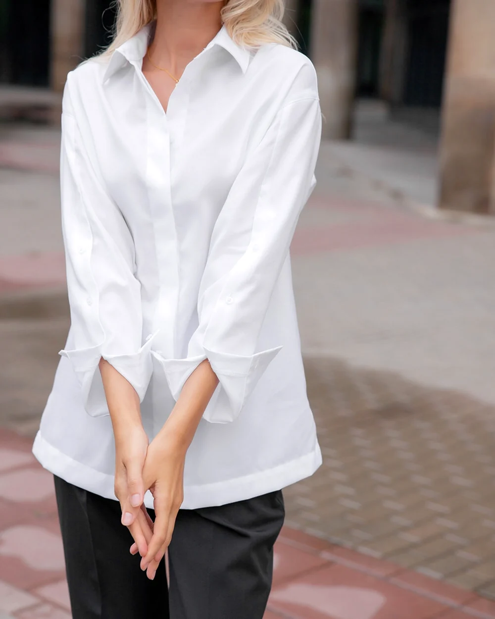 Белая рубашка женская