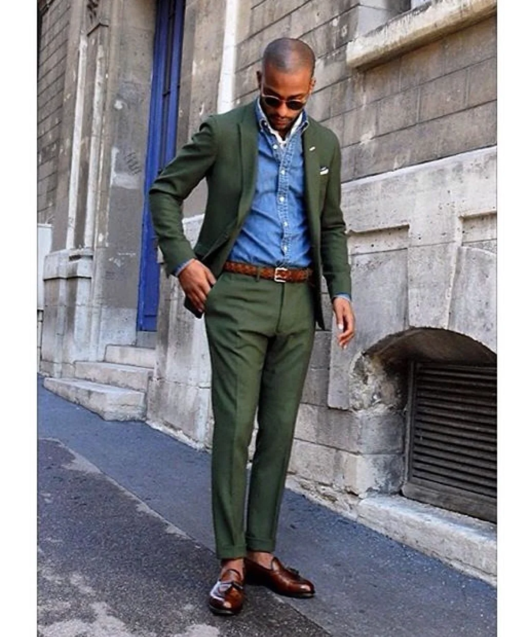 Брюки с лоферами мужские