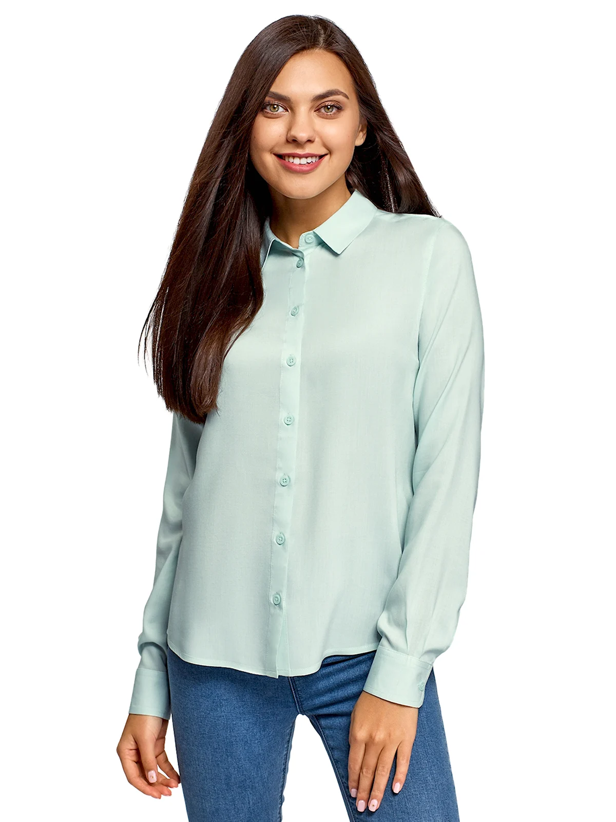 Блузка oodji бирюзовая