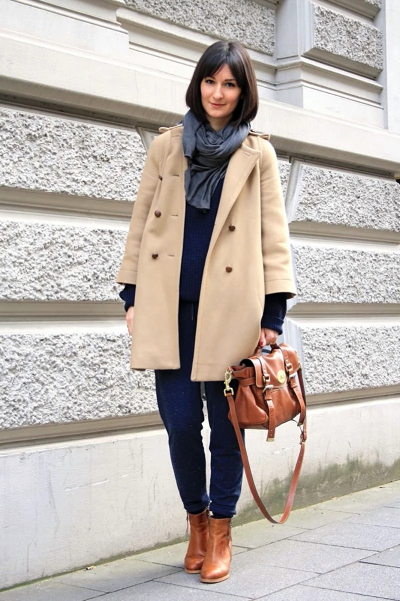 Обувь к бежевому пальто