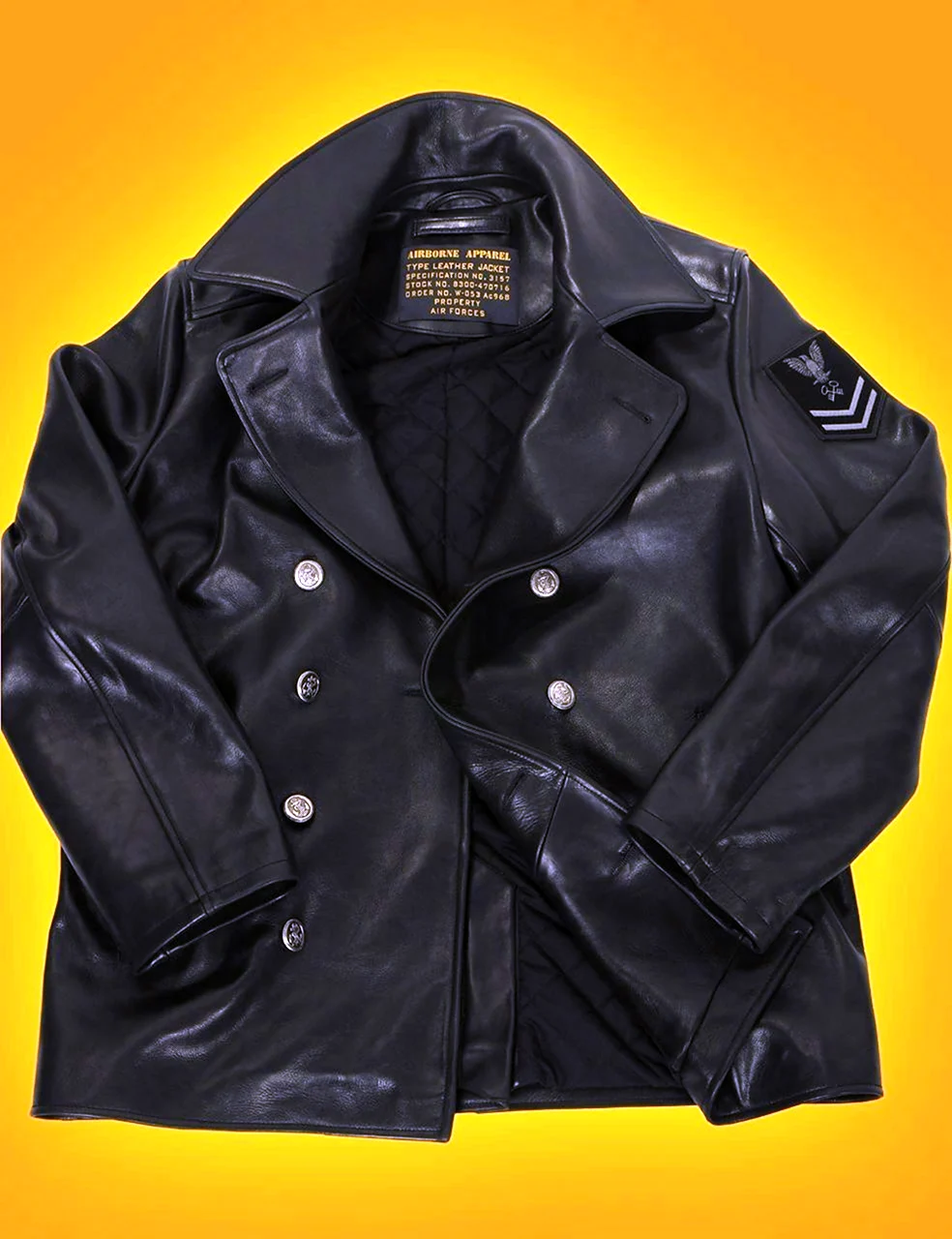 Кожаный бушлат морской Nimitz - us Navi Pea Coat