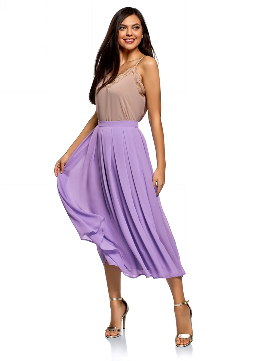 Сиреневая юбка