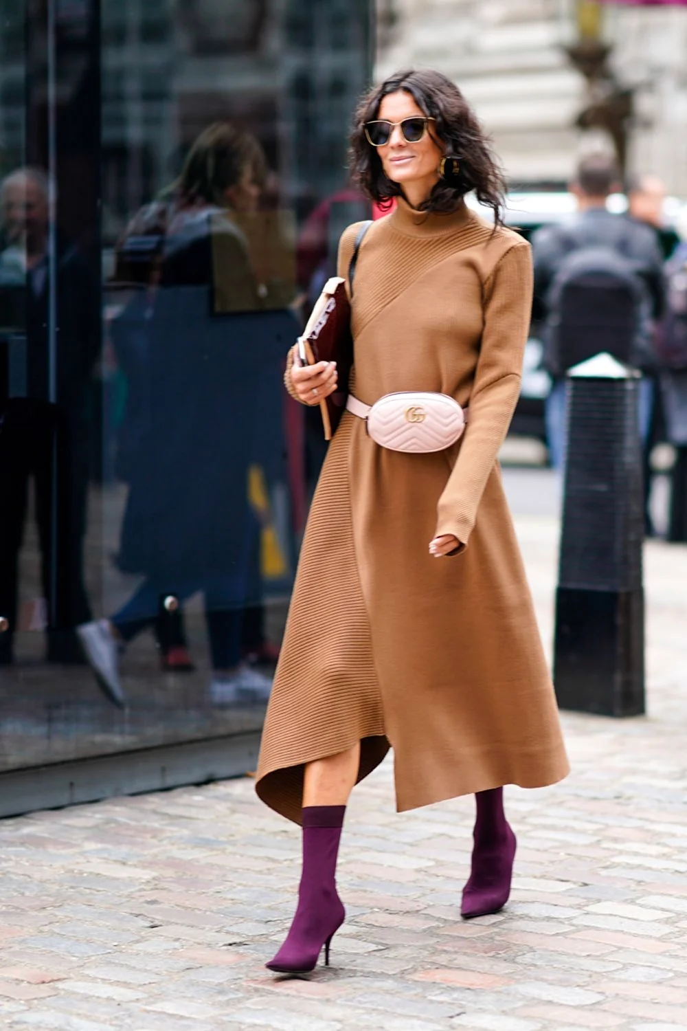 Поясная сумка Gucci стрит стайл