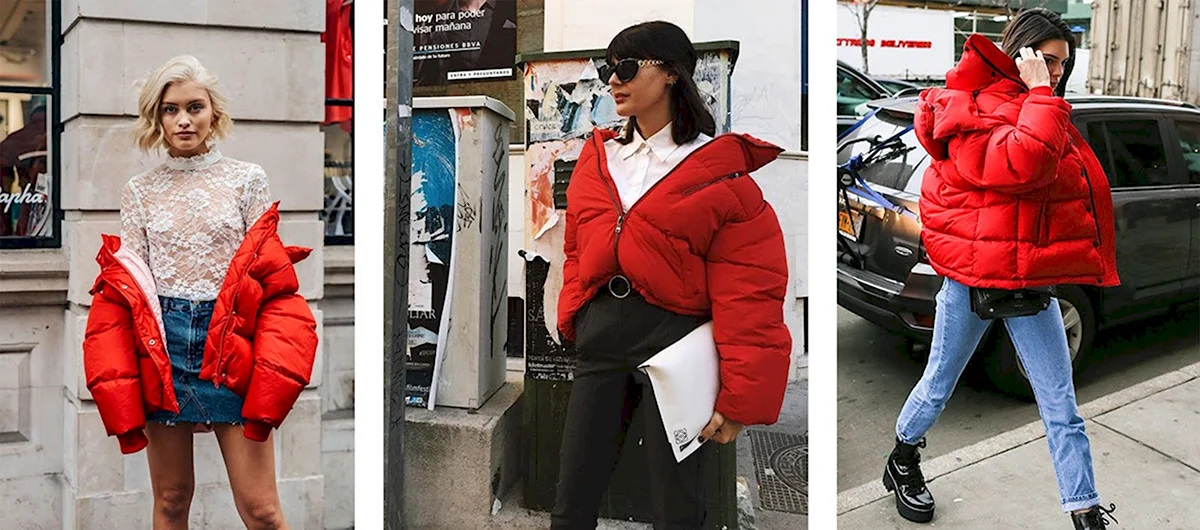 Пуховики оверсайз кокон звезды Голливуда