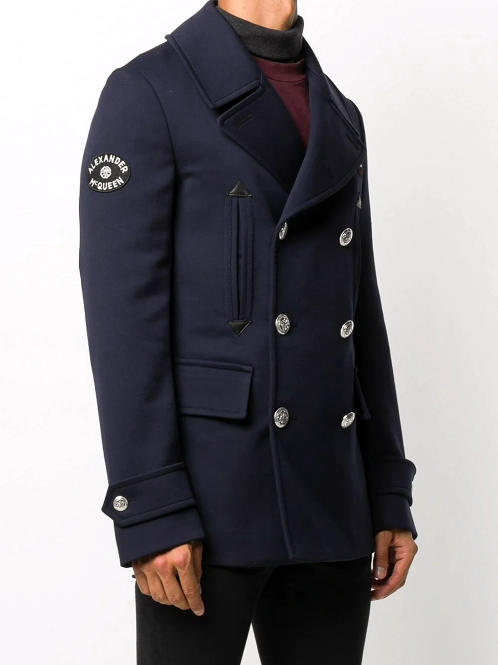 Пальто бушлат в клетку MCQ Alexander MCQUEEN