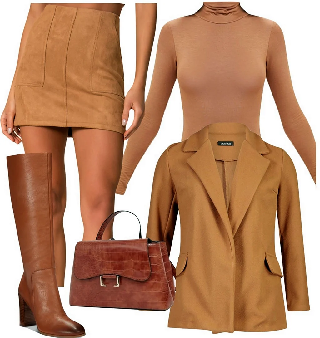 Платье цвета кэмел