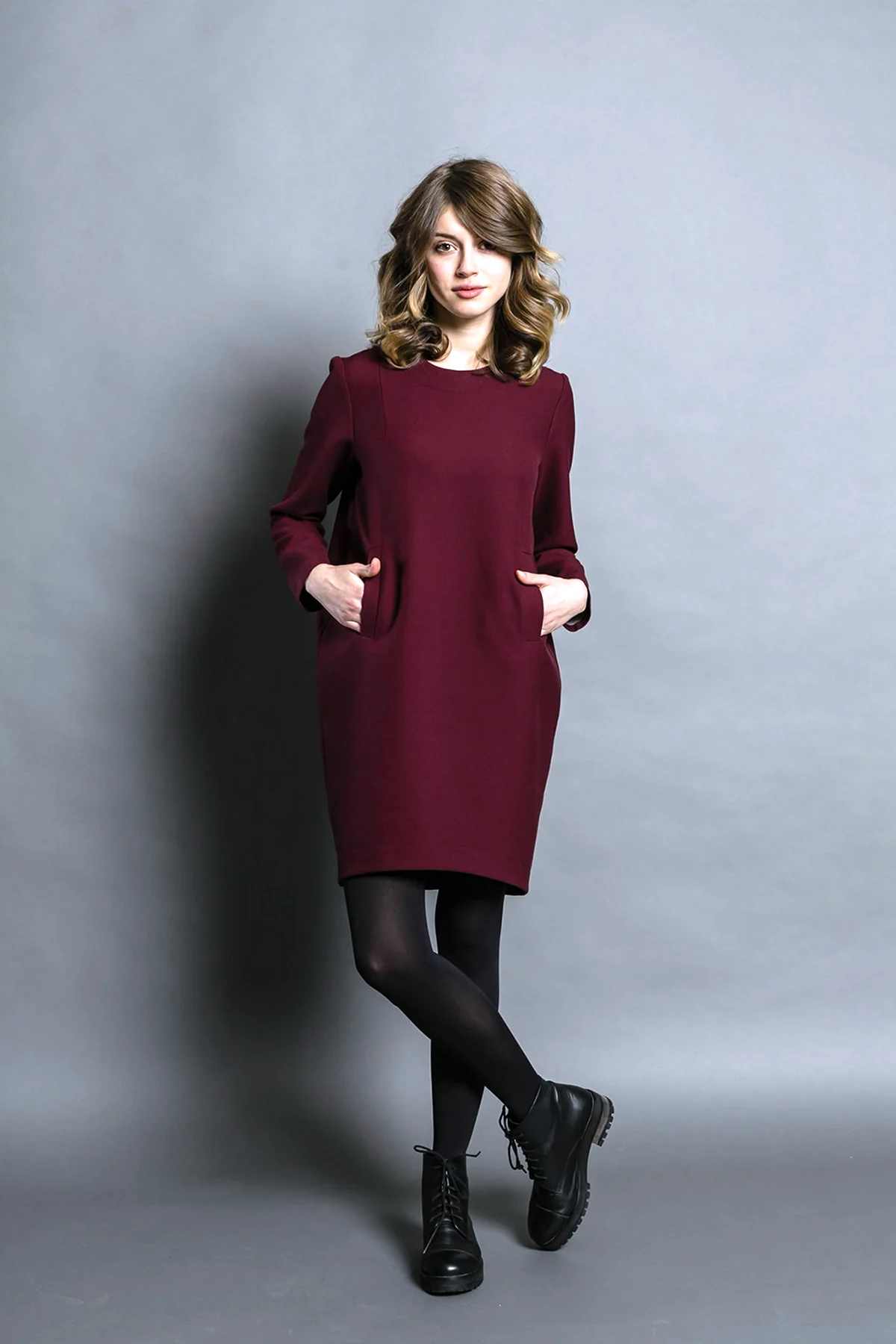 Платье Элисон бордо