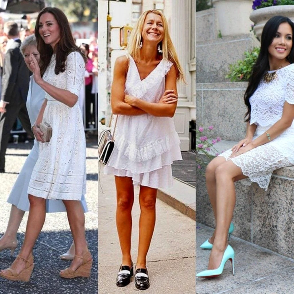 Туфли к белому платью