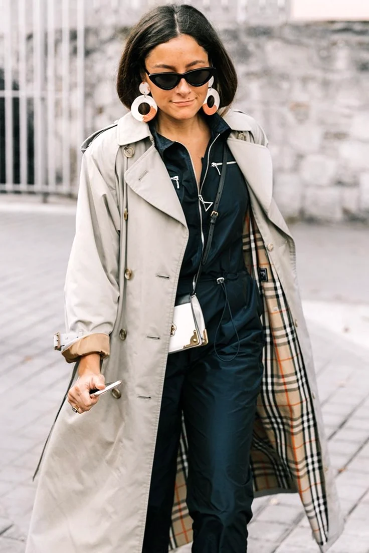 Burberry тренч Street Style