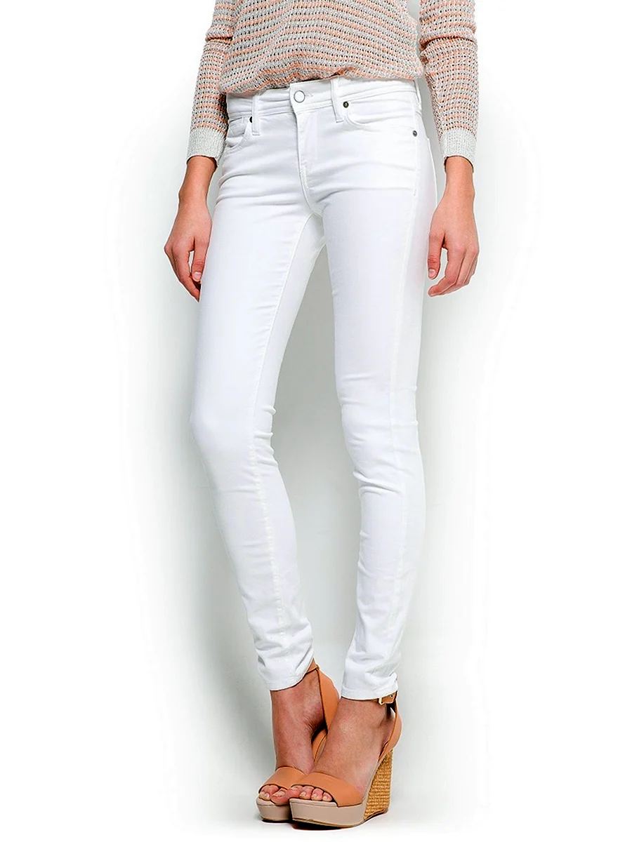 Mango белые джинсы скинни