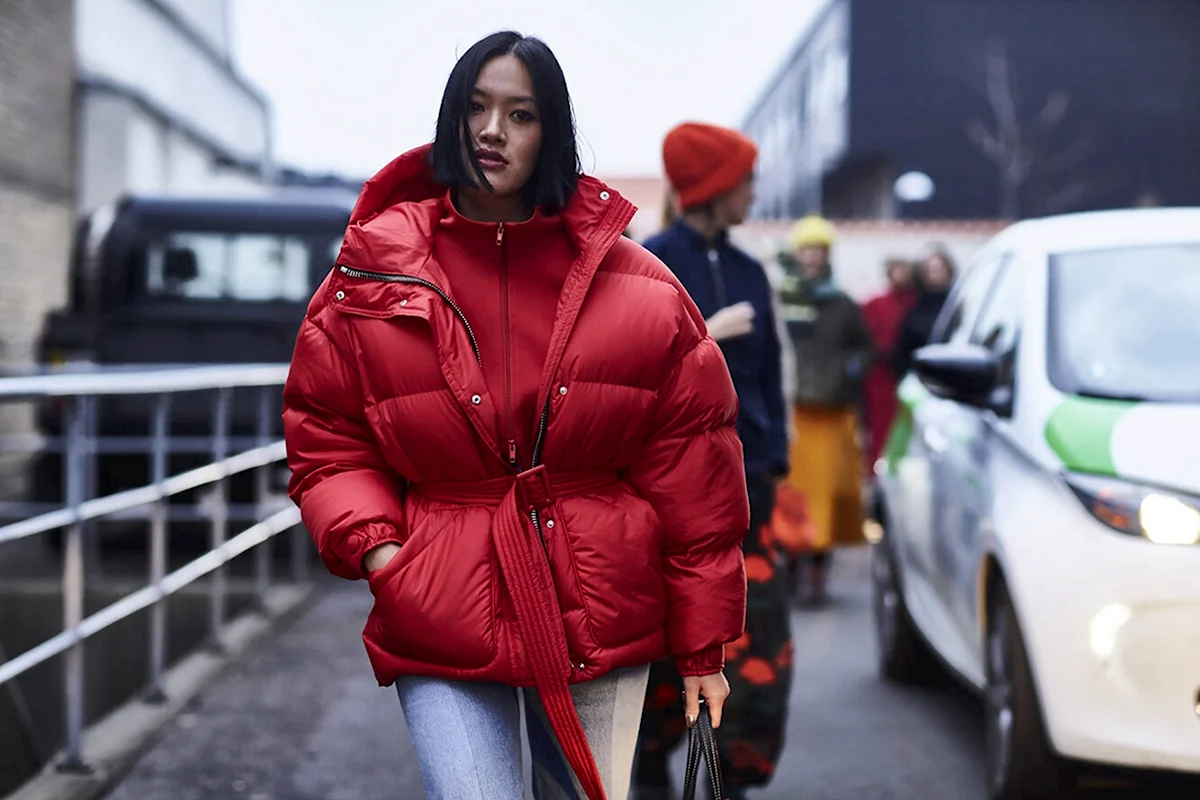 Пуховик Lady Mary оверсайз кокон