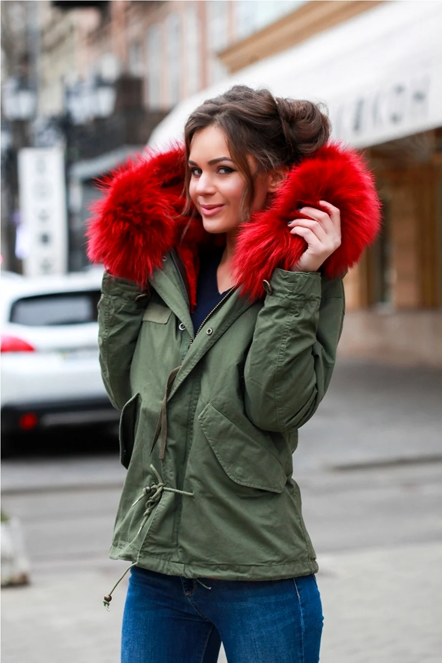 Парка Dstrezzed Hooded Parka Army Green
