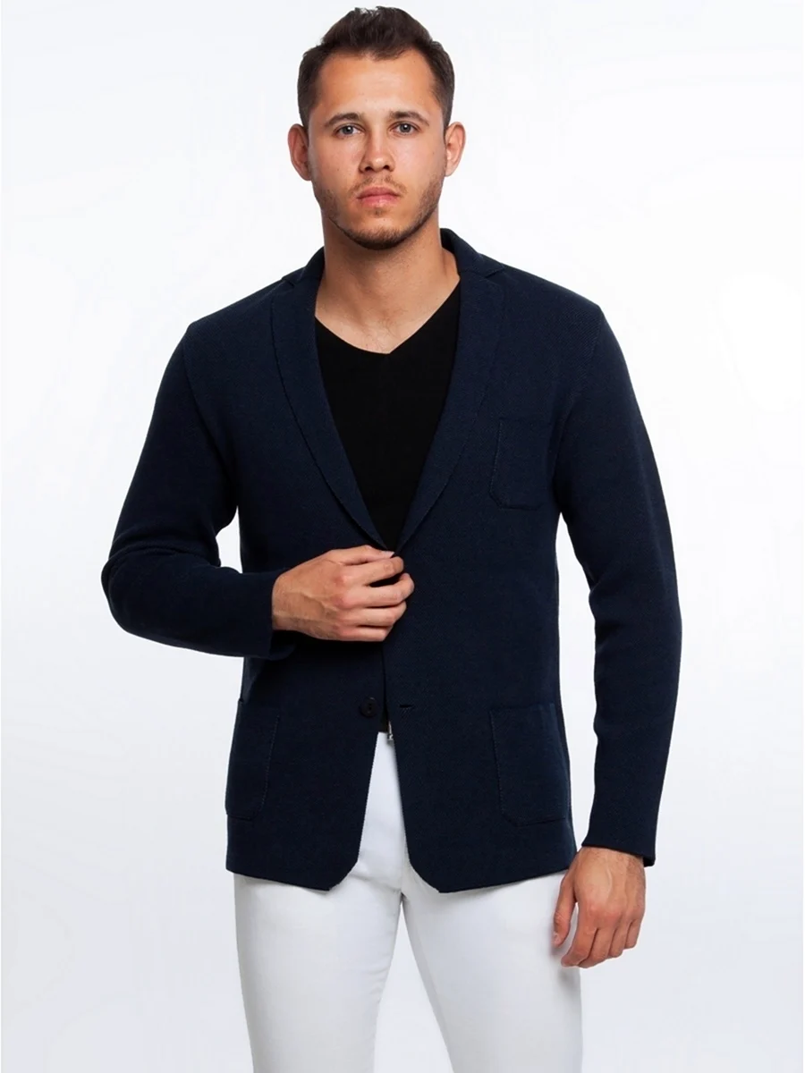 Zara мужской блейзер трикотажный пиджак rn77302