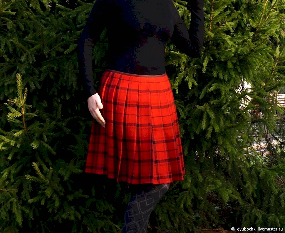 Юбка килт Burberry шерсть