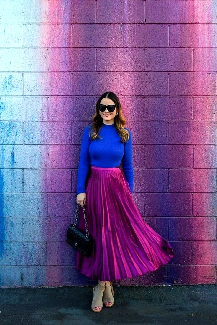 Фиолетовая юбка