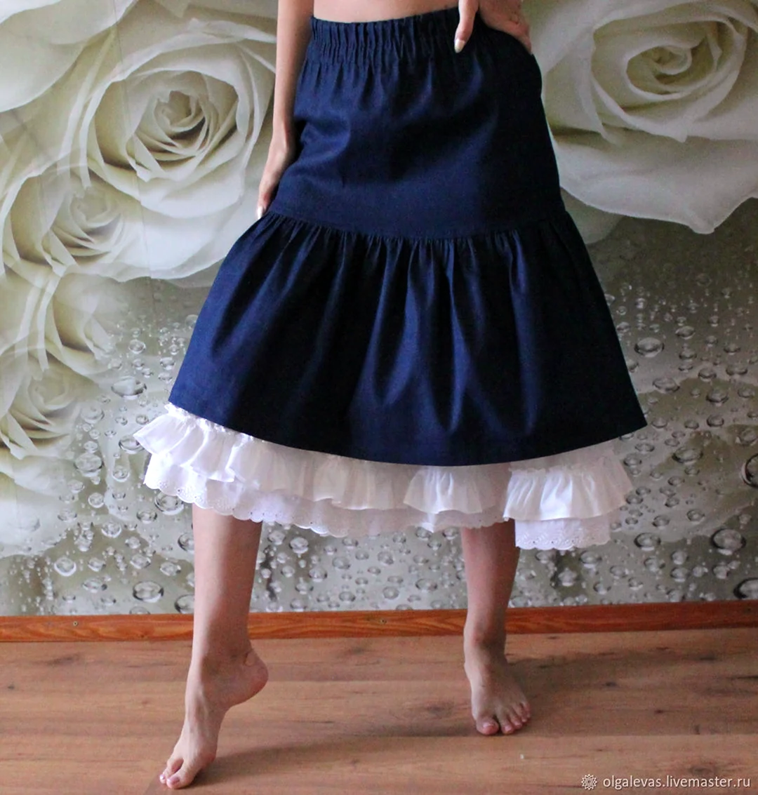 Юбка с подъюбником