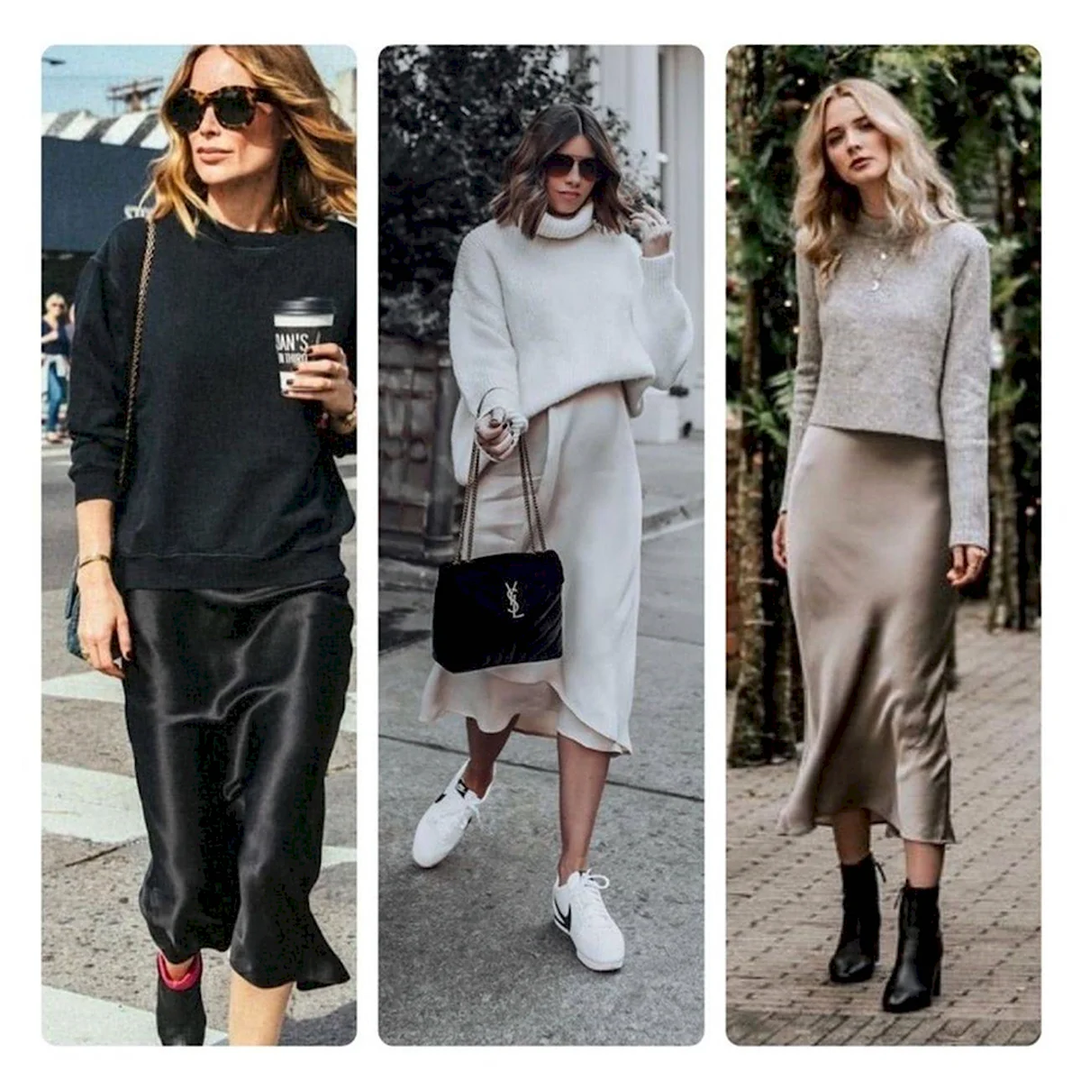 Платье комбинация со свитером