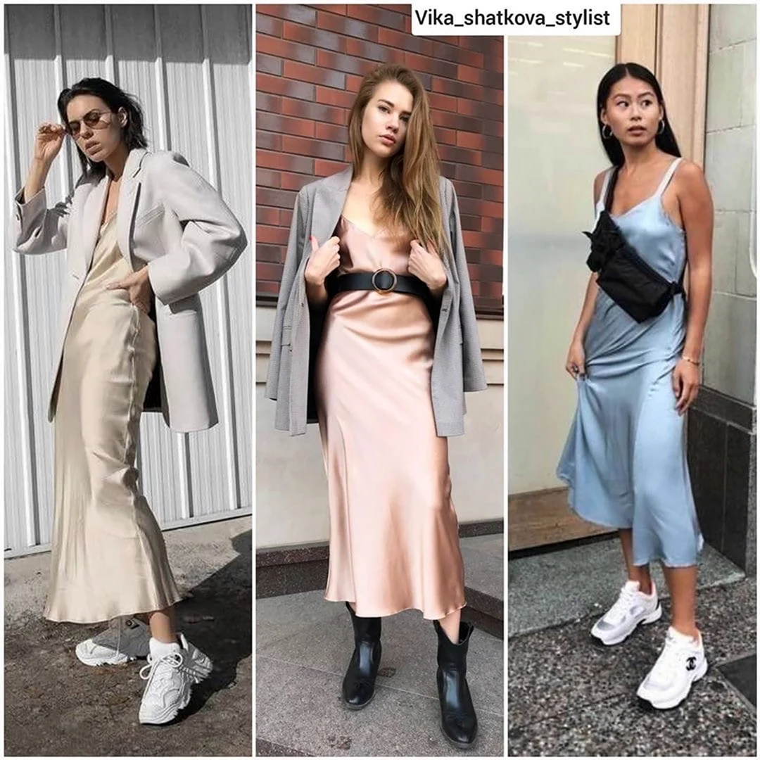 Обувь под платье в бельевом стиле