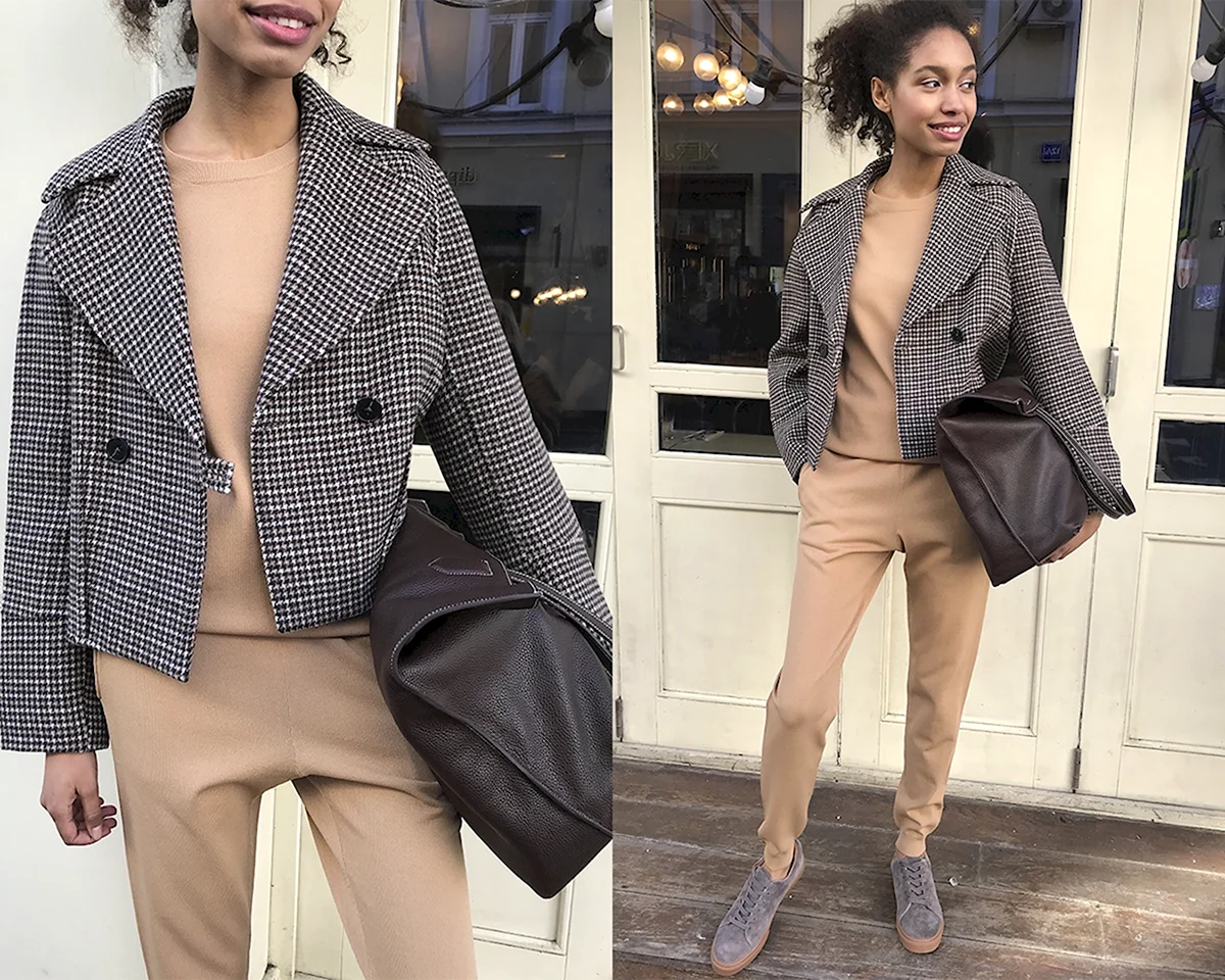 Модный укороченный пиджак