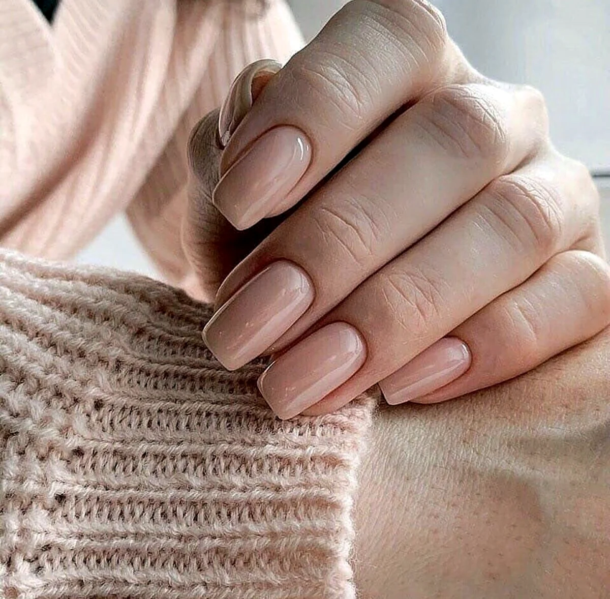 Ногти однотонные