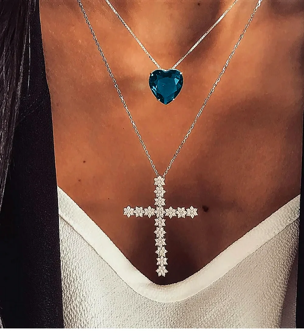 Цепочка с крестиком женская