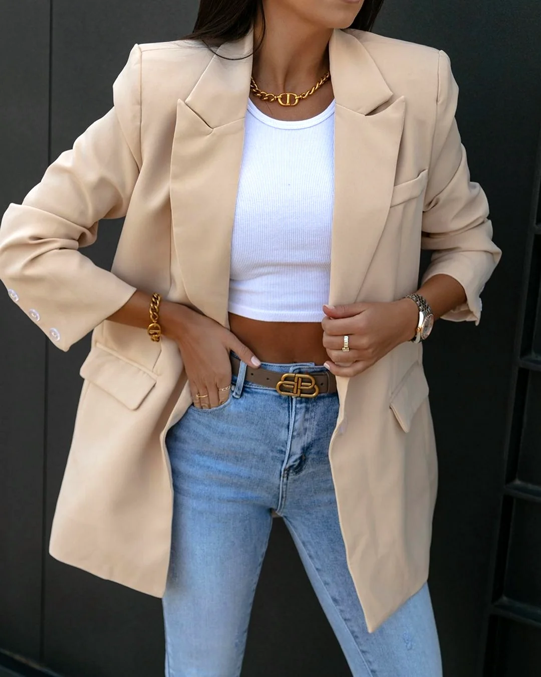 Женский пиджак из ткани Барби