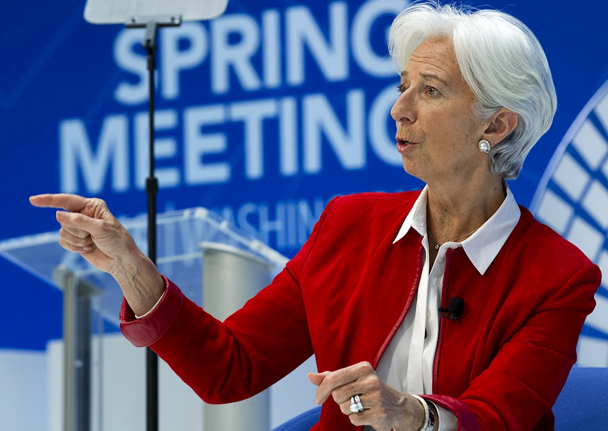 Кристин Лагард молодая