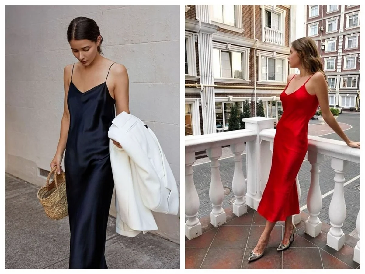 Платье комбинация