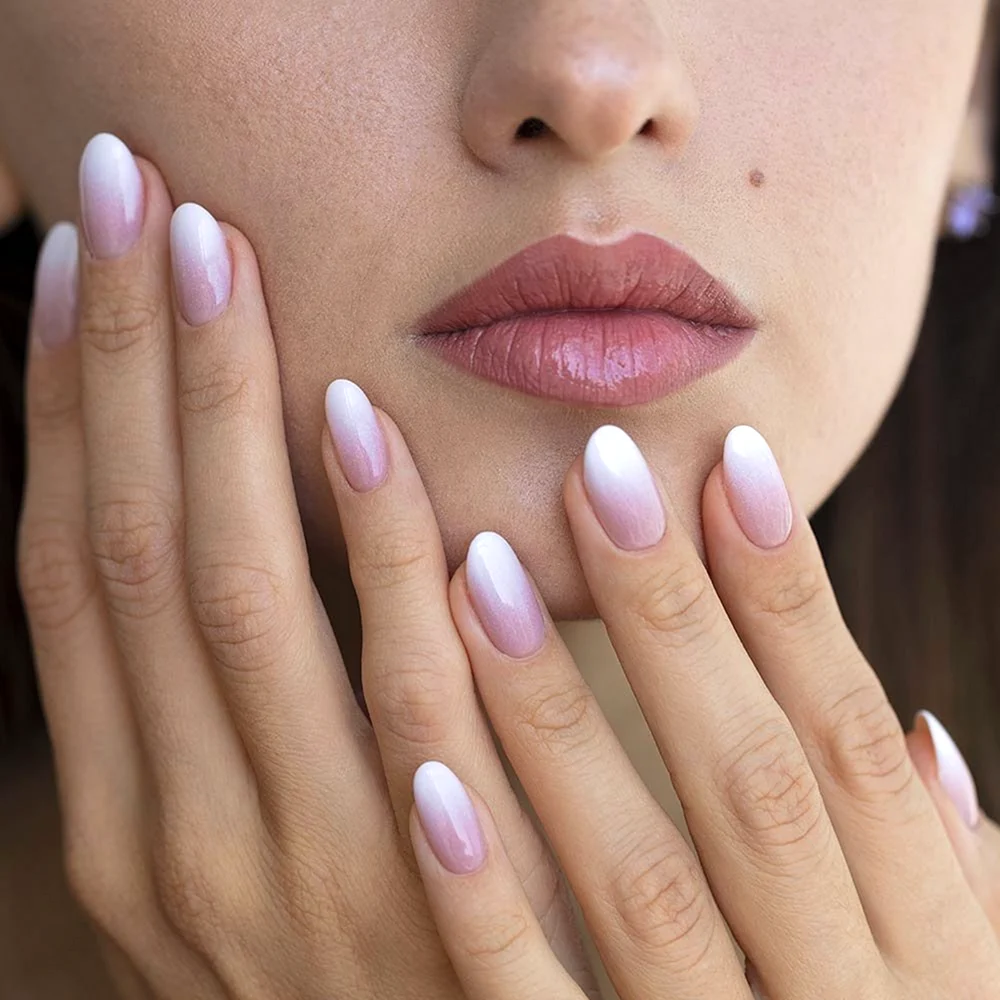 Гель лак нюд градиент