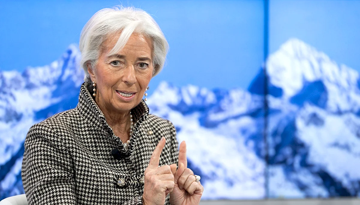 Кристин Лагард в купальнике