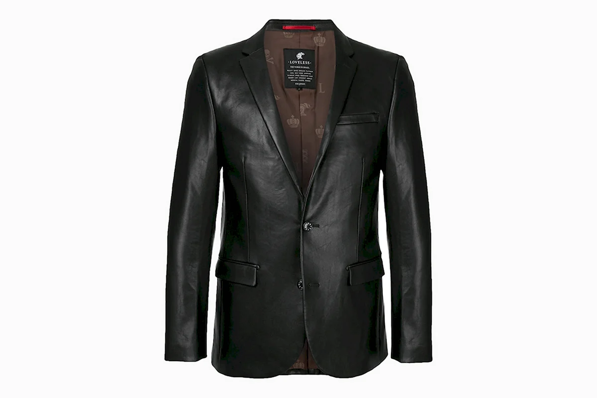 Кожаный пиджак мужской рокстар