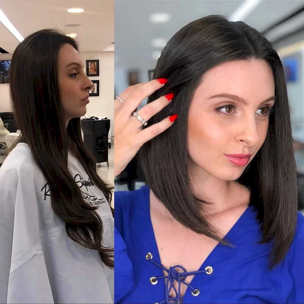 Каре до и после