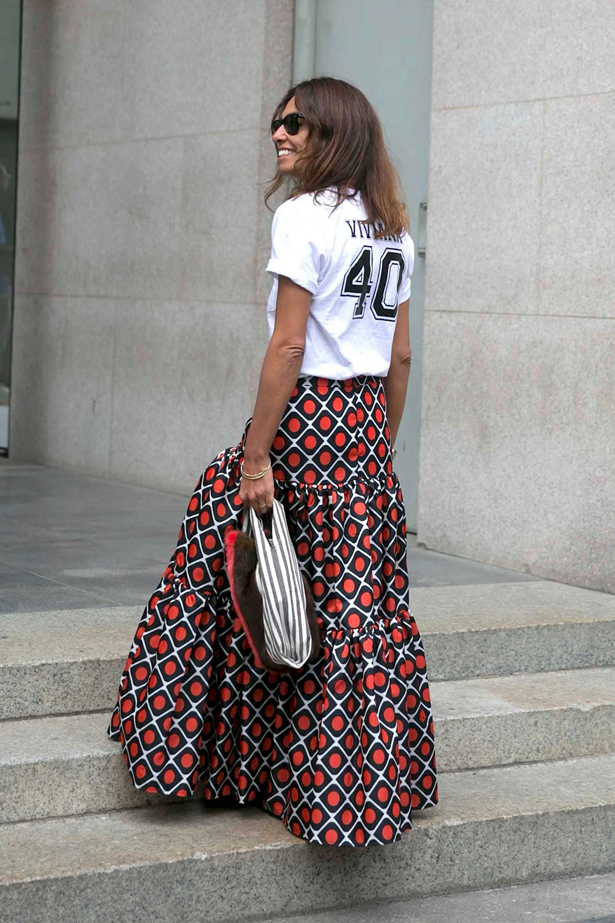 Макси юбка стрит стайл 2020