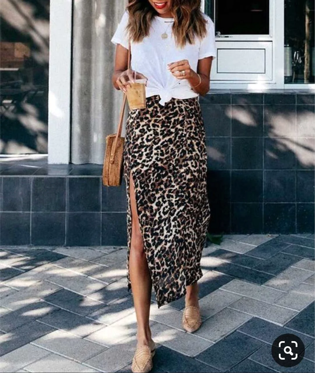 Образ с леопардовой юбкой
