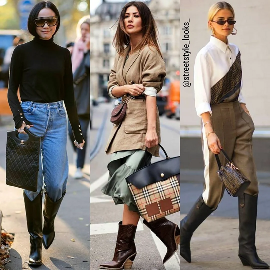 Стильные образы с казаками короткими