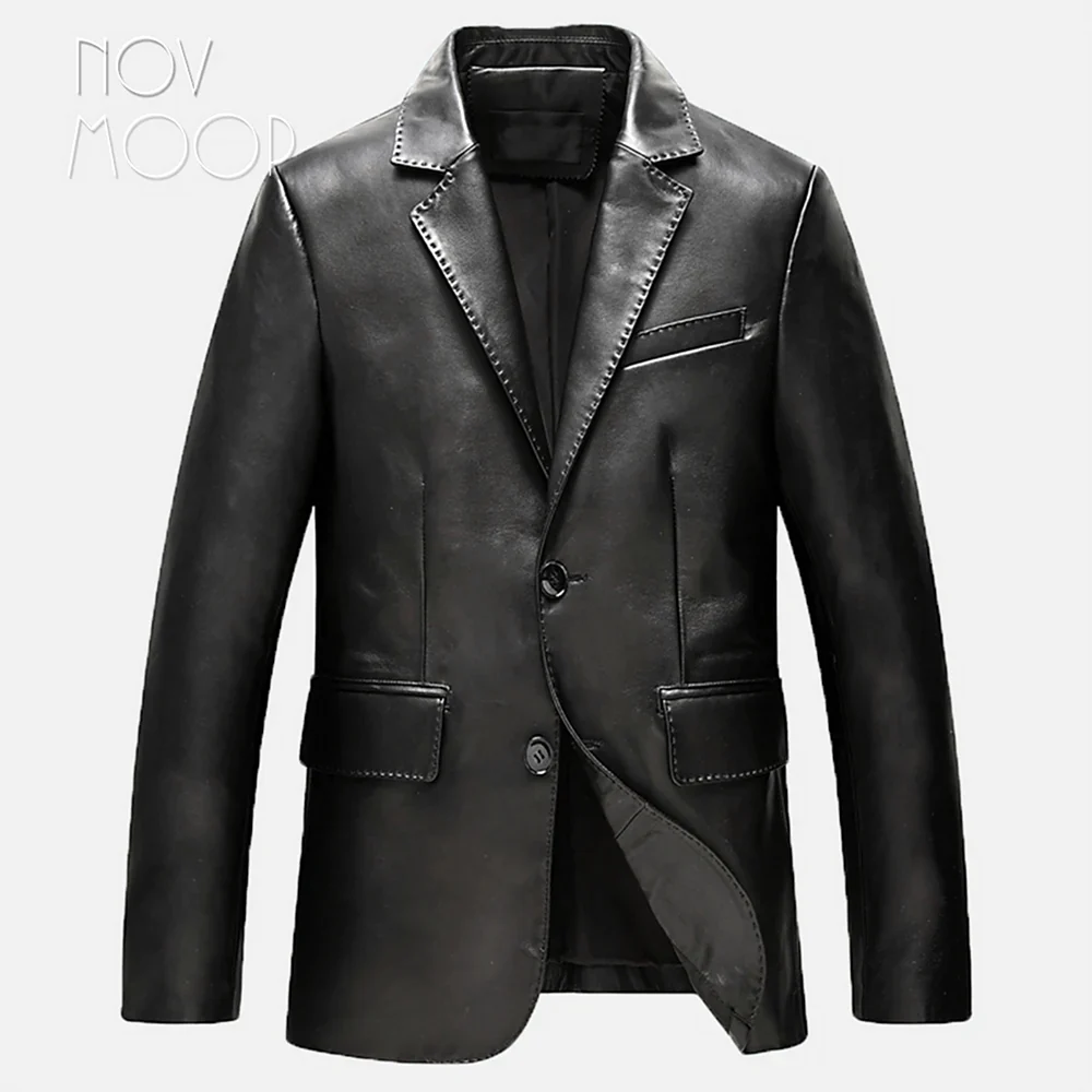 EASTWEST кожаный пиджак мужской