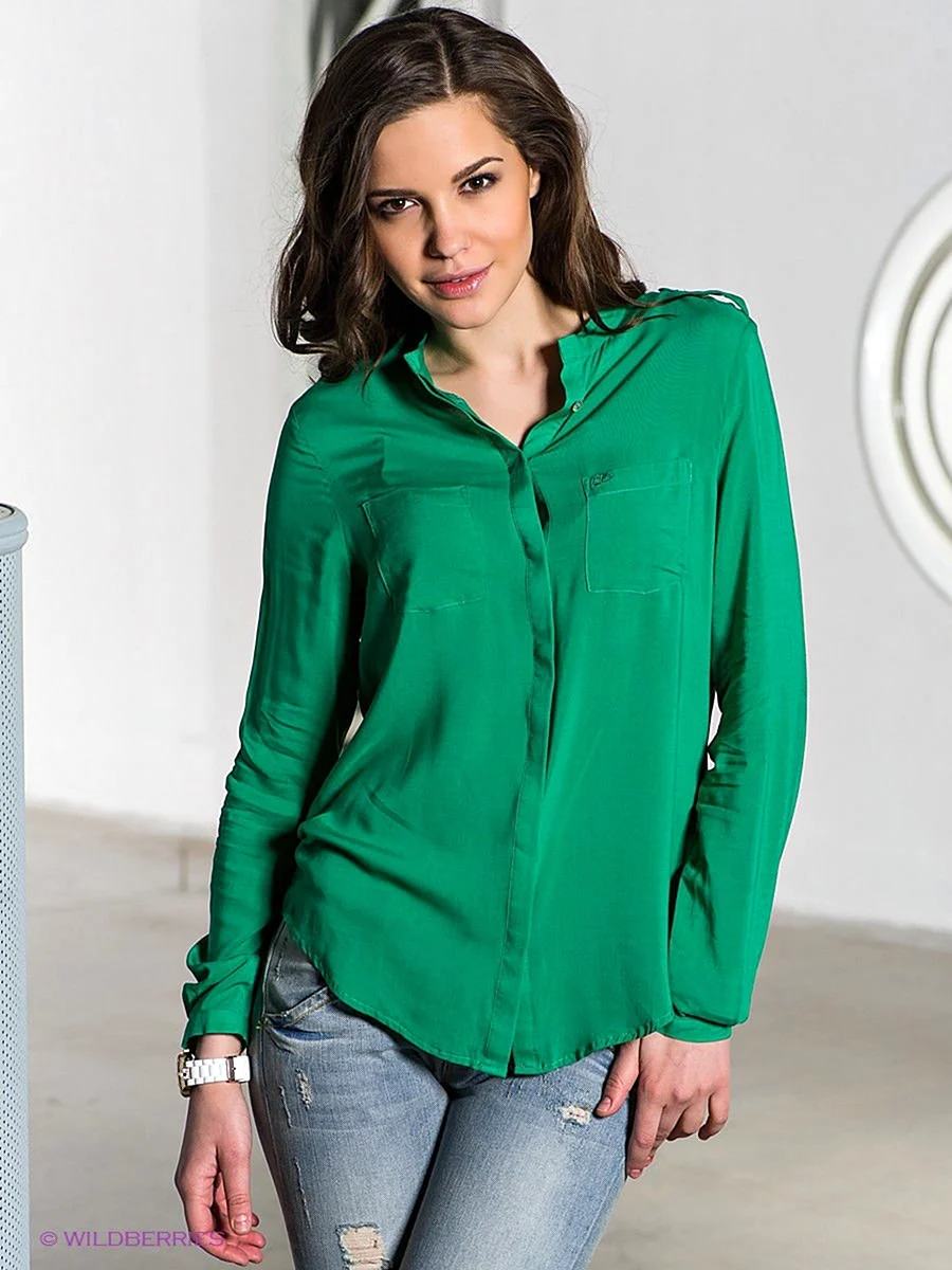 Рубашка Camelot зеленая