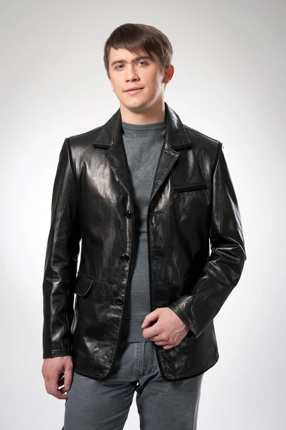 Снежная Королева кожаные пиджаки мужские