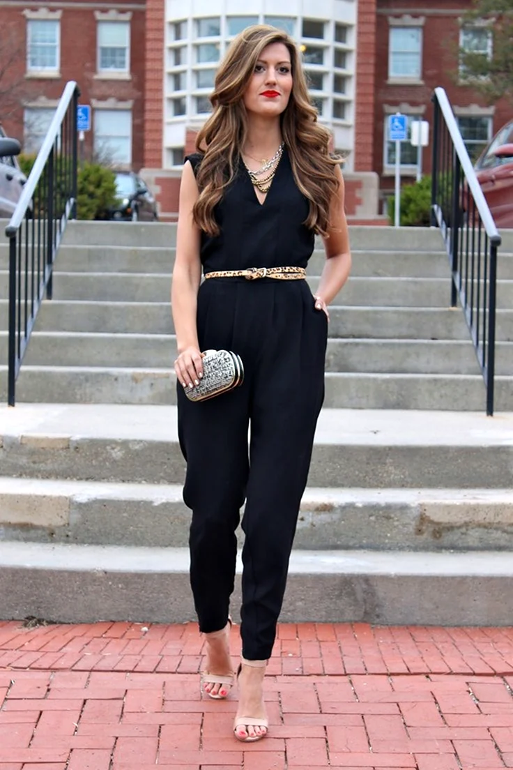 Образ с комбинезоном Вечерний