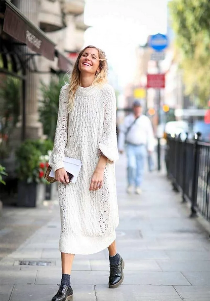 Свитер оверсайз стрит стайл