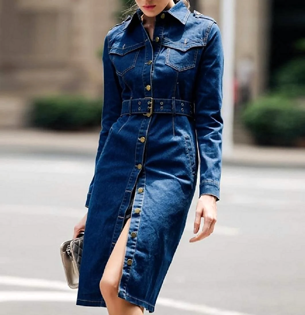 Платье джинсовое