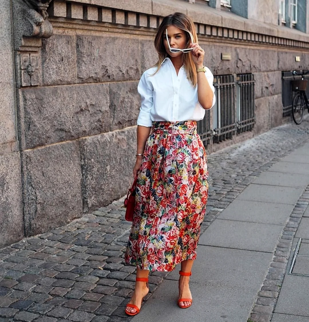 Юбки макси 2022 тренды