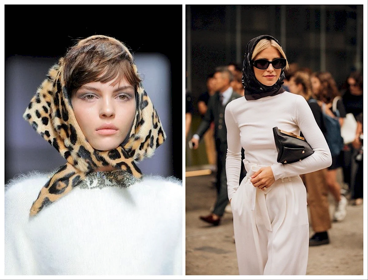 Модные платки на голову 2022