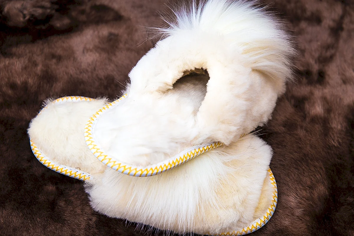Тапочки Вульф из овчины